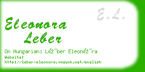 eleonora leber business card
